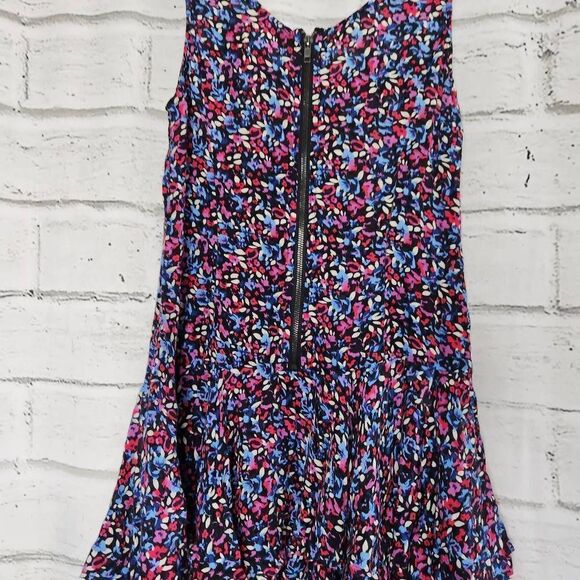Free People Tiered Ruffle Tank Dress Floral Womens Size 2 Colorful Boho Y2K - Picture 7 of 12